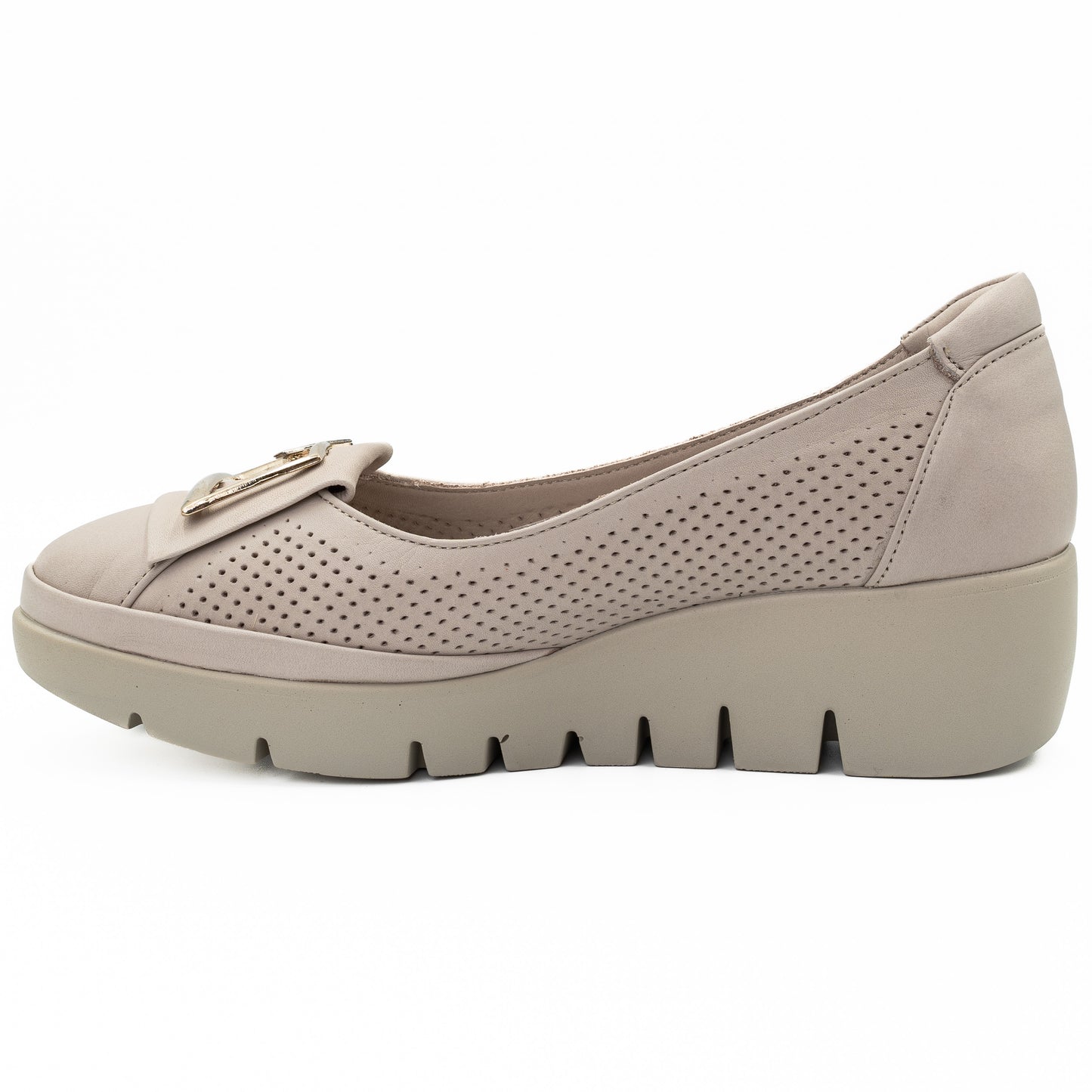 Pantofi dama Anna Viotti din piele naturala, D 5356 bej