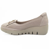 Pantofi dama Anna Viotti din piele naturala, D 5356 bej