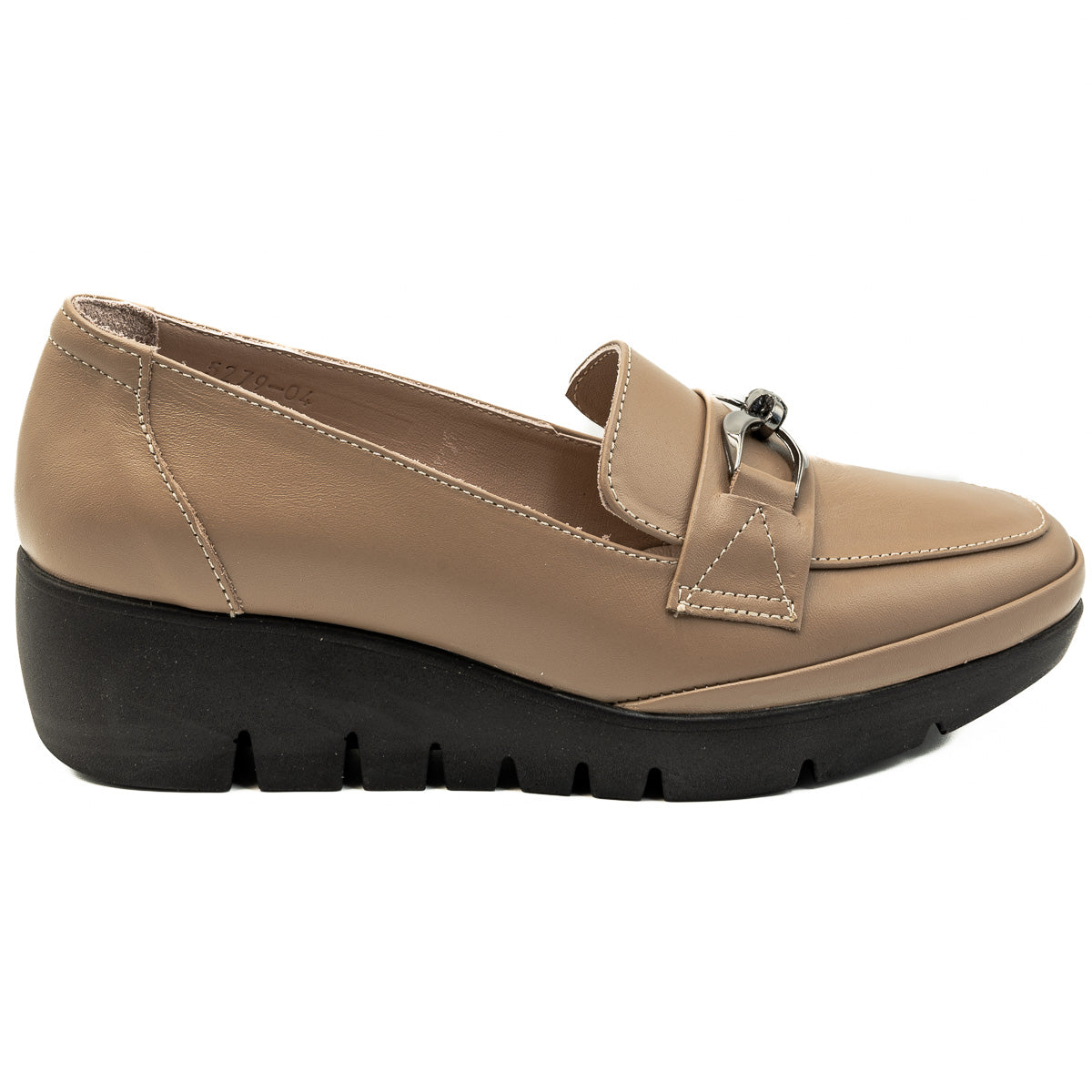 Pantofi dama Anna Viotti din piele naturala D 5279 vizon