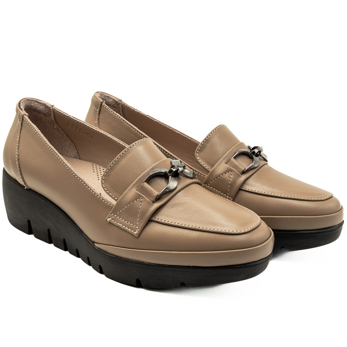 Pantofi dama Anna Viotti din piele naturala D 5279 vizon