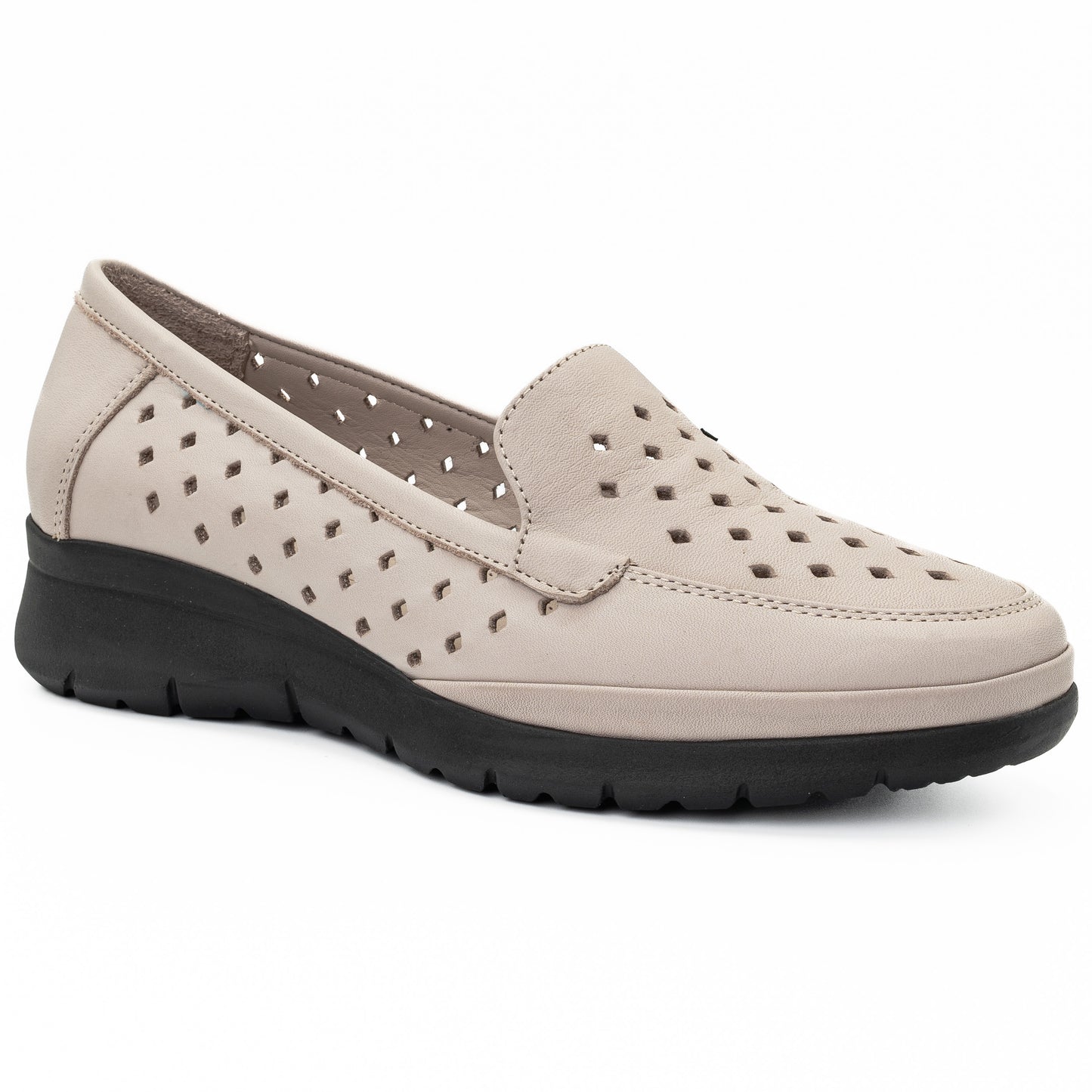 Pantofi dama Anna Viotti  din piele naturala, D 5381 BEJ