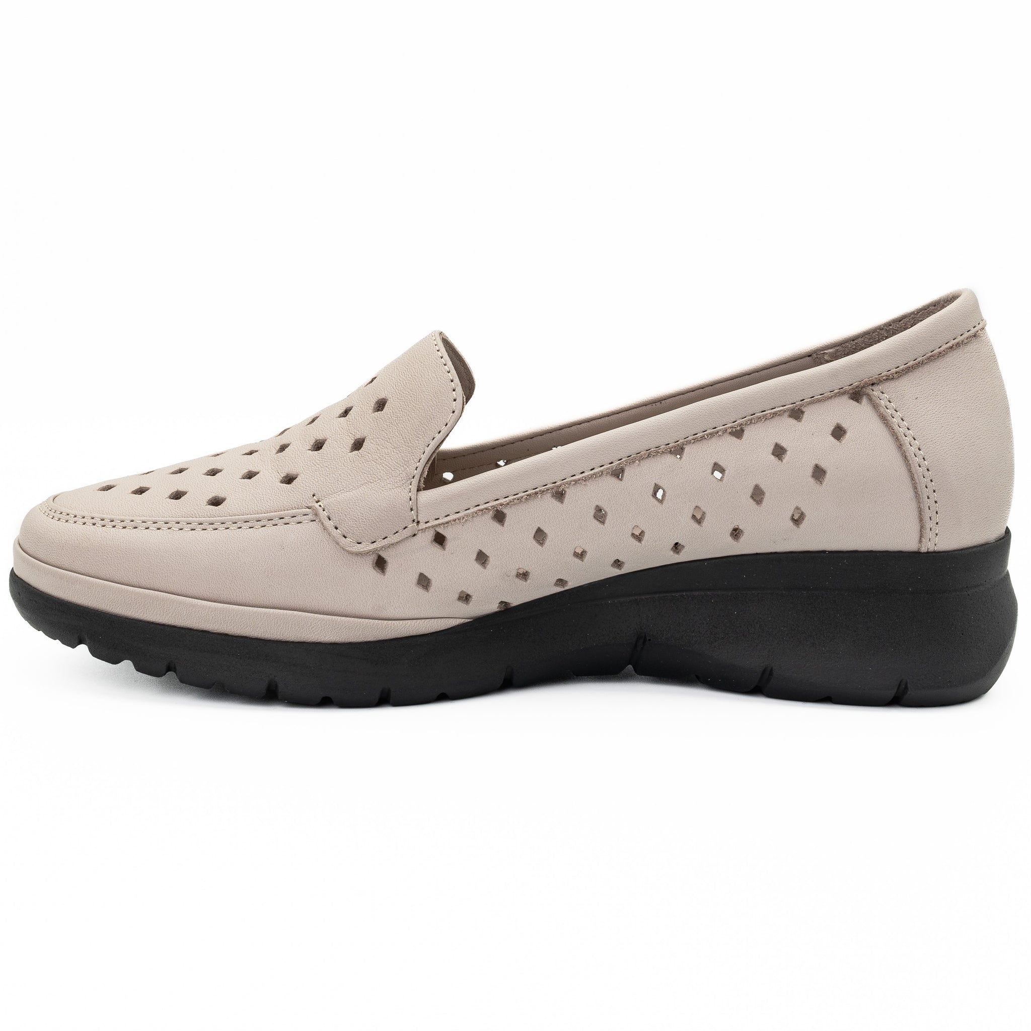 Pantofi dama Anna Viotti  din piele naturala, D 5381 BEJ