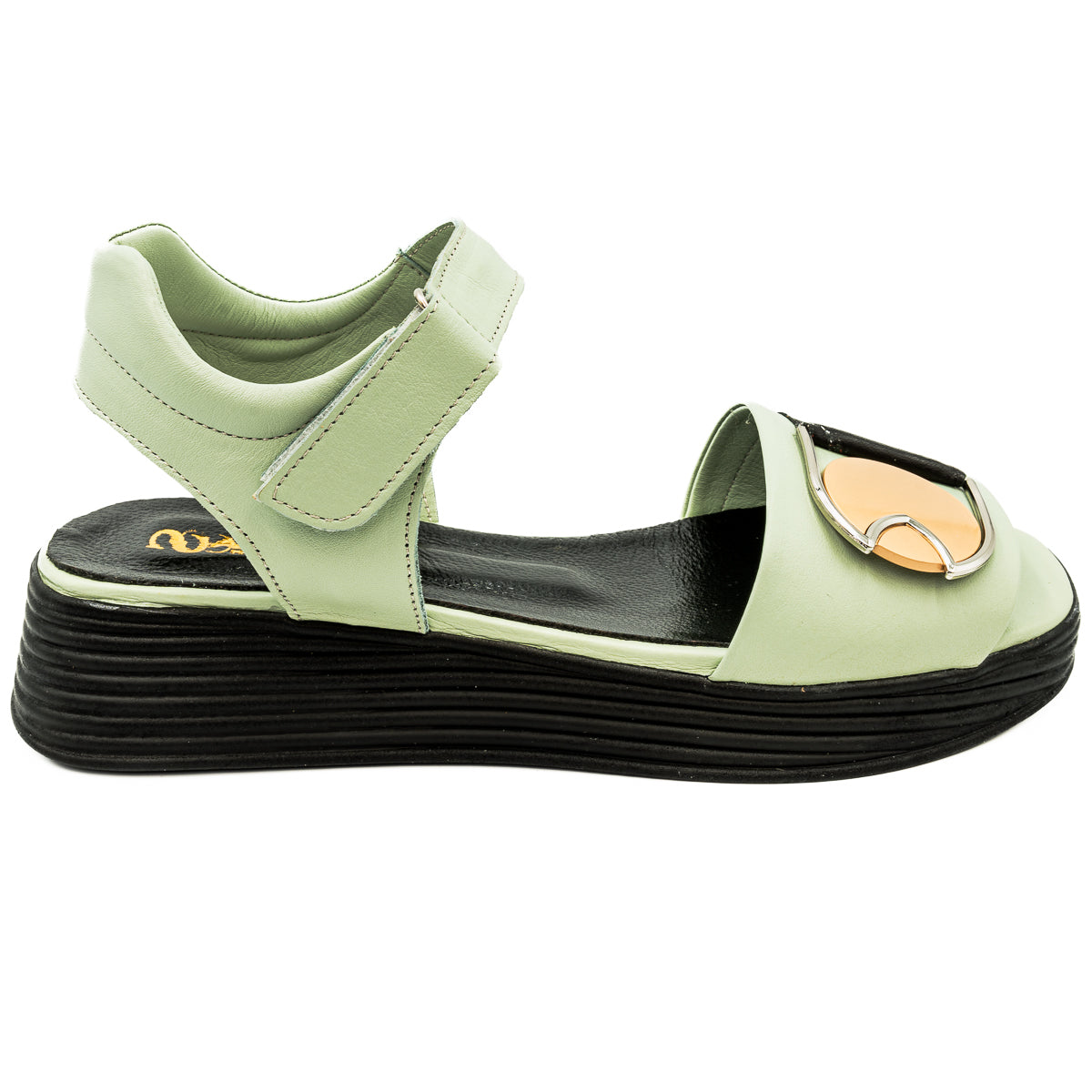 Sandale dama Anna Viotti din piele naturala verde D 18-545