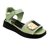 Sandale dama Anna Viotti din piele naturala verde D 18-545