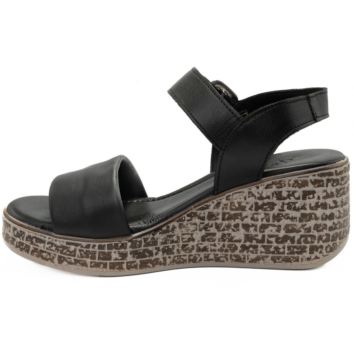  Sandale dama din piele naturala Anna Viotti D 22-S490 negru