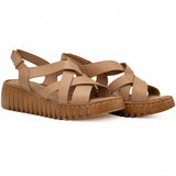 Sandale dama Anna Viotti din piele naturala D 56-755 capucino