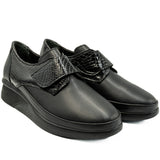 Pantofi dama Anna Viotti  din piele naturala,D 5807 NEGRU 