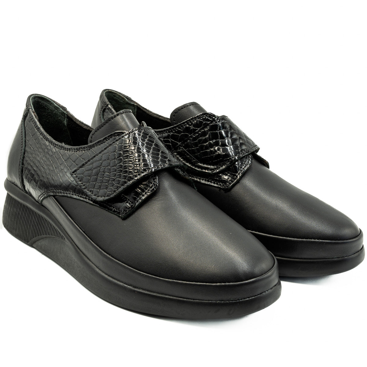 Pantofi dama Anna Viotti  din piele naturala,D 5807 NEGRU 