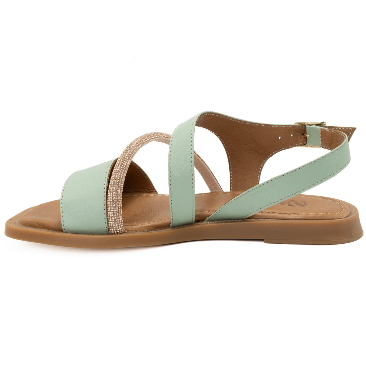 Sandale dama din piele naturala Anna Viotti D 57-585 verde