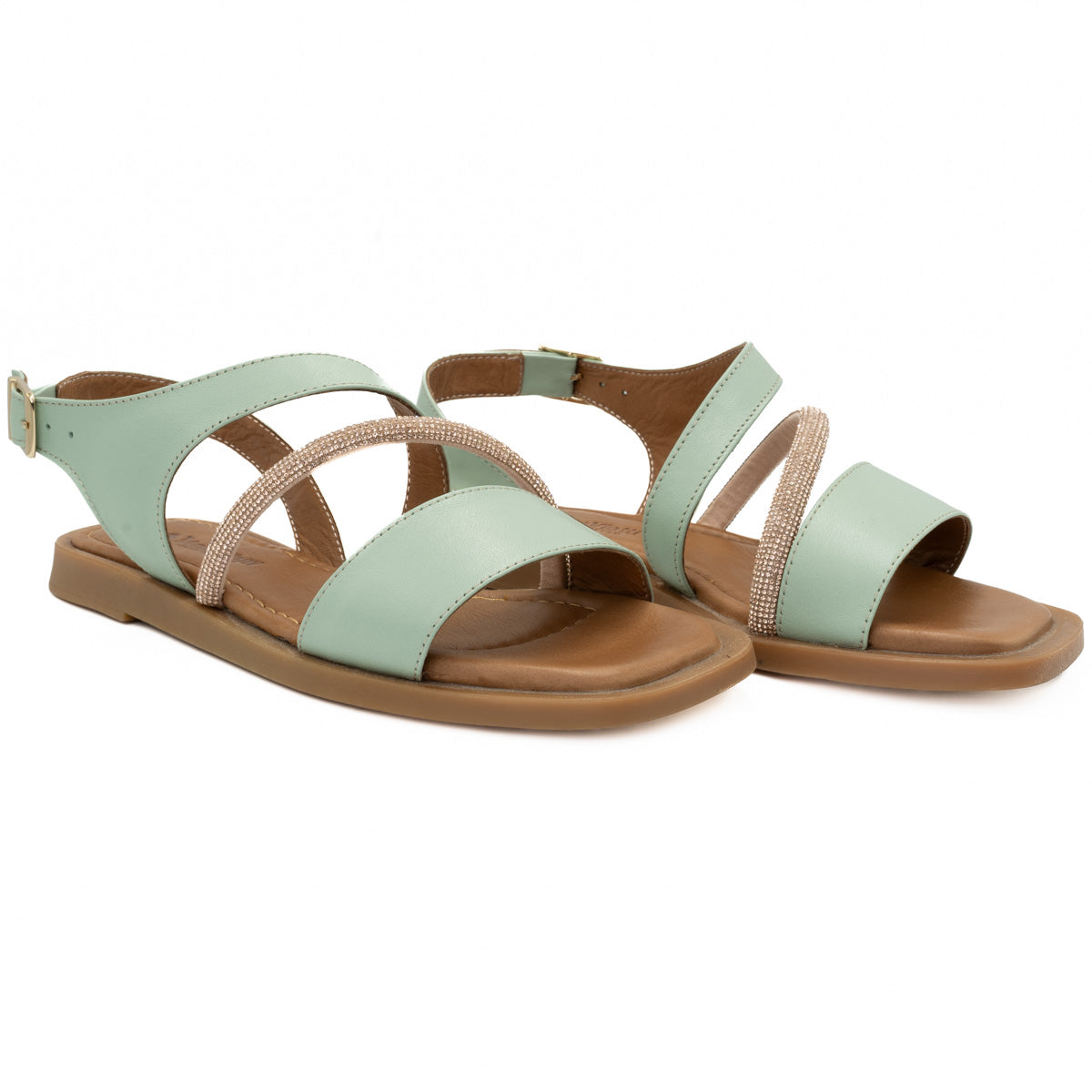 Sandale dama din piele naturala Anna Viotti D 57-585 verde