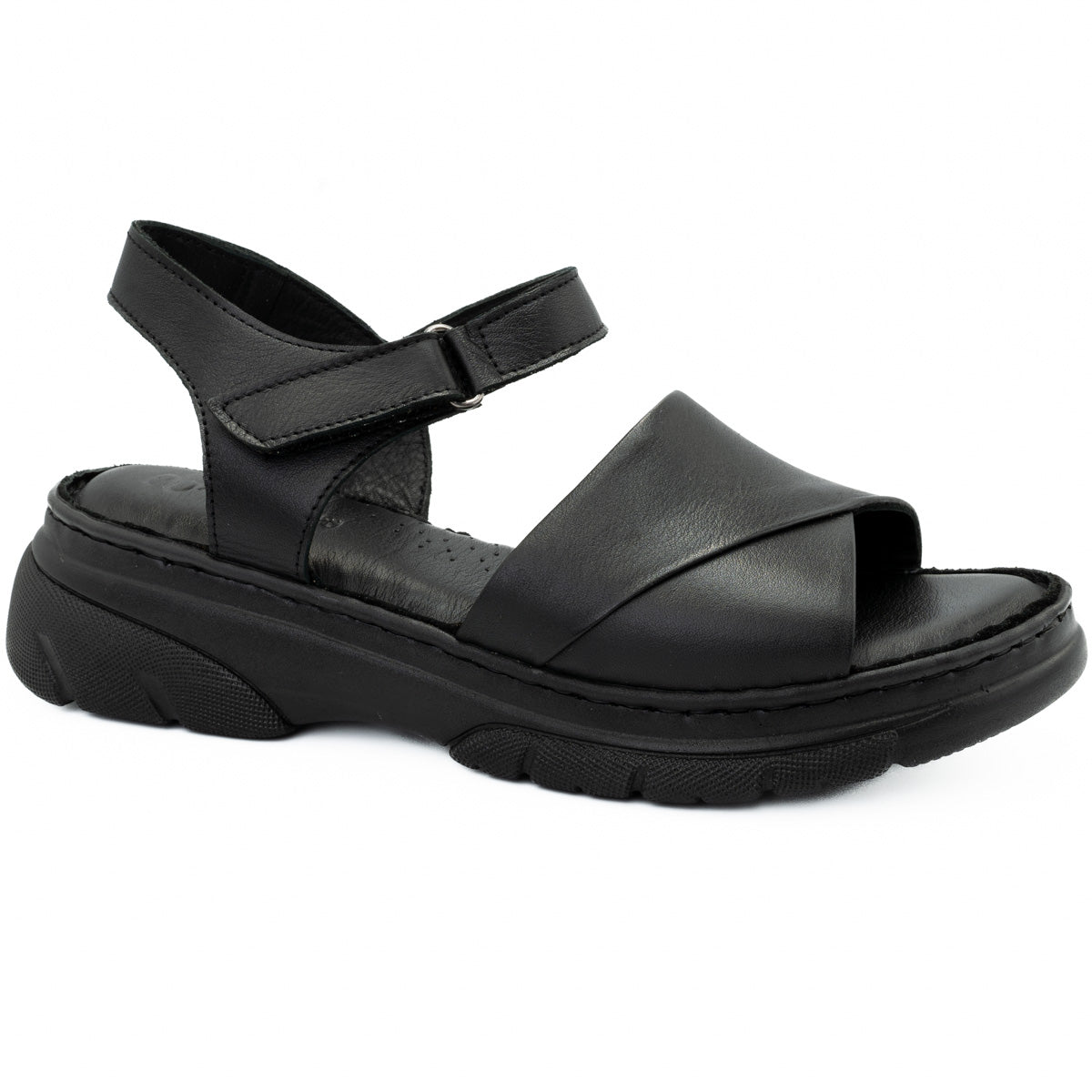 Sandale dama Anna Viotti din piele naturala D 60-021 negru