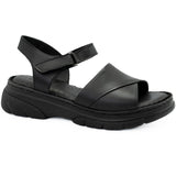 Sandale dama Anna Viotti din piele naturala D 60-021 negru