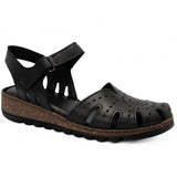 Sandale dama din piele naturala Anna Viotti D 60-204 negru