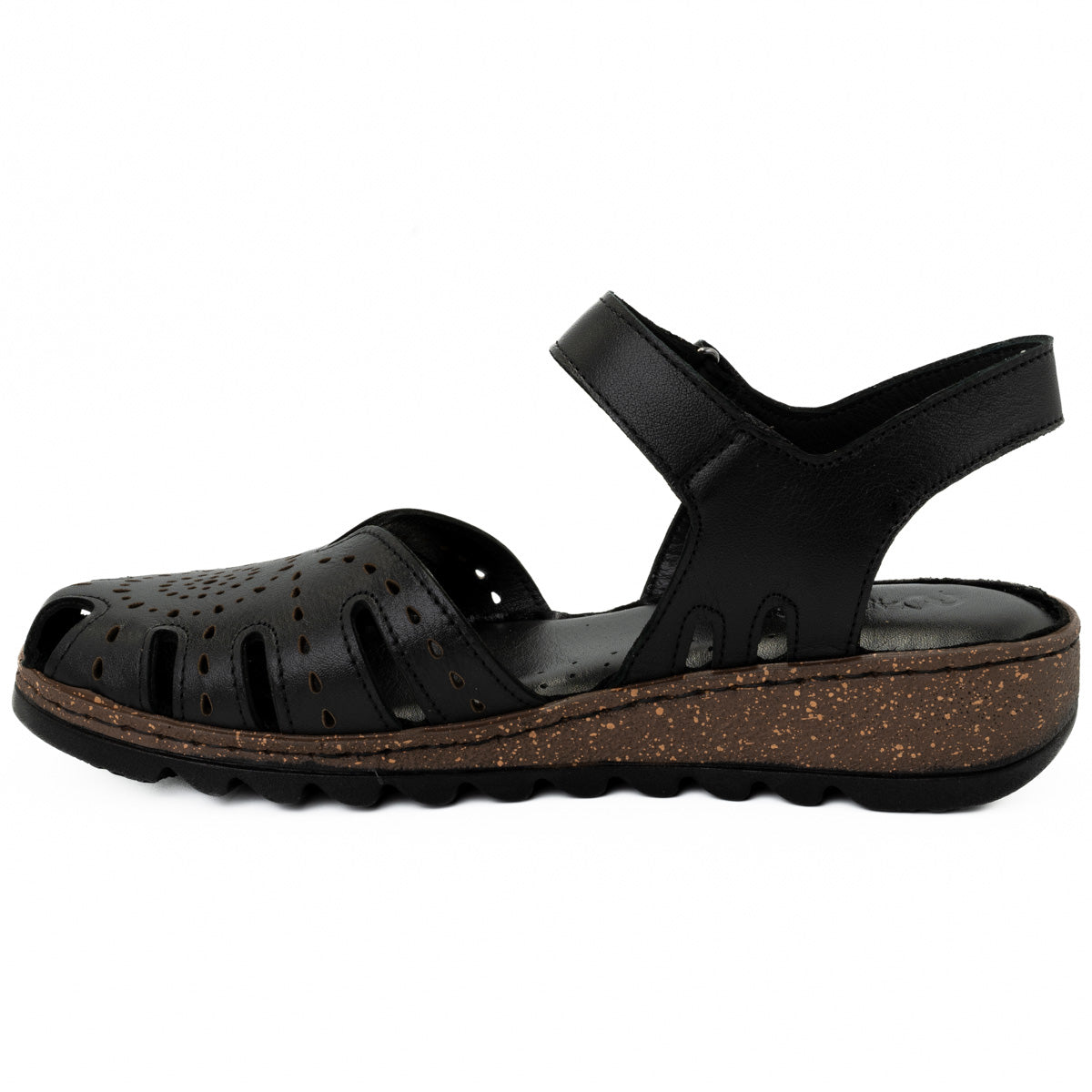 Sandale dama din piele naturala Anna Viotti D 60-204 negru