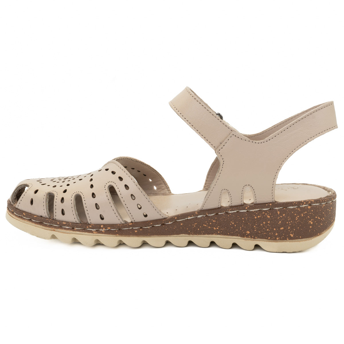 Sandale dama Anna Viotti din piele naturala D 60-204 GRI