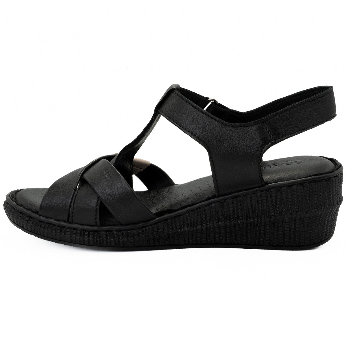 Sandale dama din piele naturala Anna Viotti D 60-207 negru