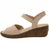 Sandale dama Anna Viotti din piele naturala D 60-221 bej