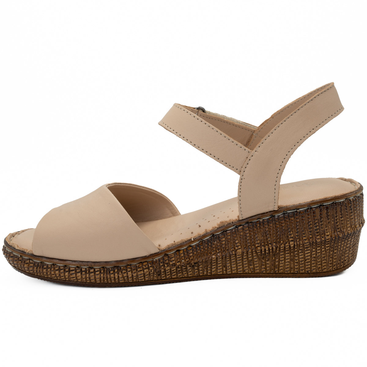 Sandale dama Anna Viotti din piele naturala D 60-221 bej