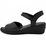  Sandale dama Anna Viotti din piele naturala D 60-221 negru 