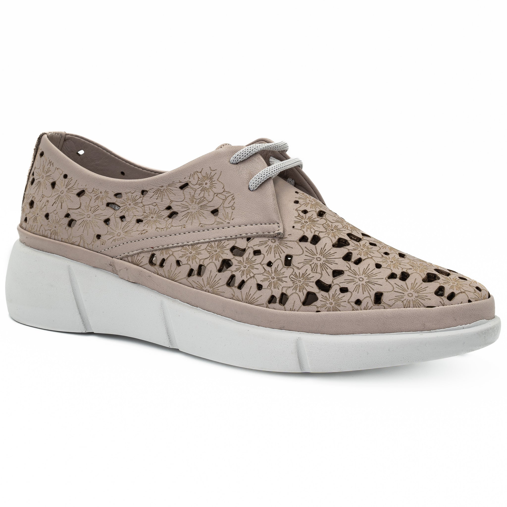  Pantofi dama Anna Viotti  din piele naturala, D 627 GRI 