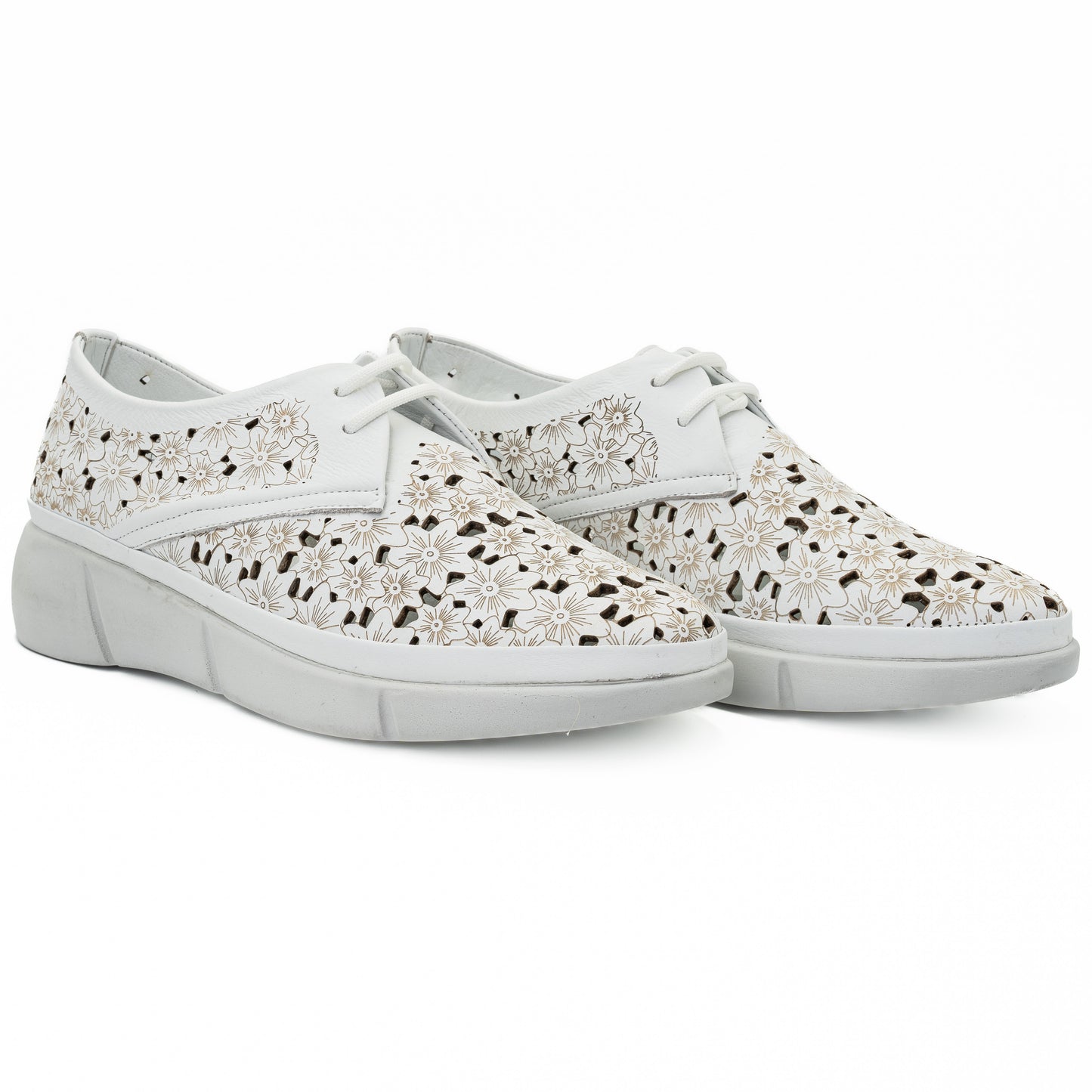 Pantofi dama Anna Viotti din piele naturala, D 627 alb