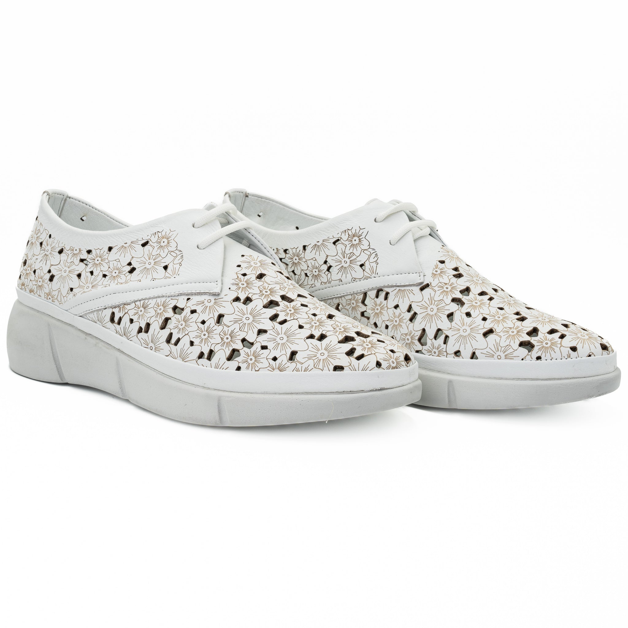 Pantofi dama Anna Viotti din piele naturala, D 627 alb