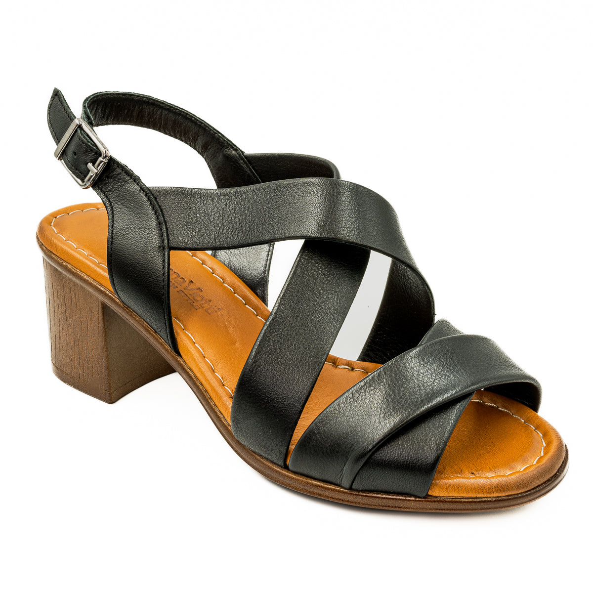 Sandale dama Goretti Din piele naturala D 42-635 negru