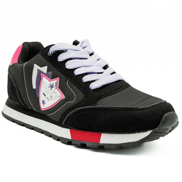 Pantofi dama sport D6670 NEGRU 