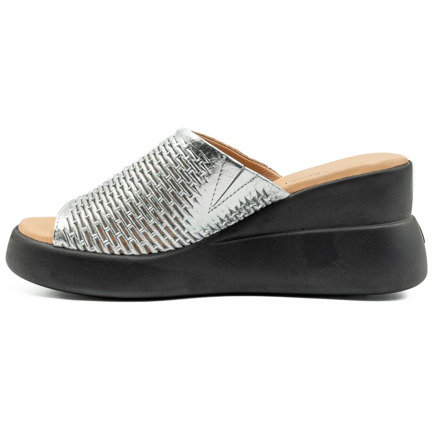 Saboti dama din piele naturala D 082 ARGINTIU 