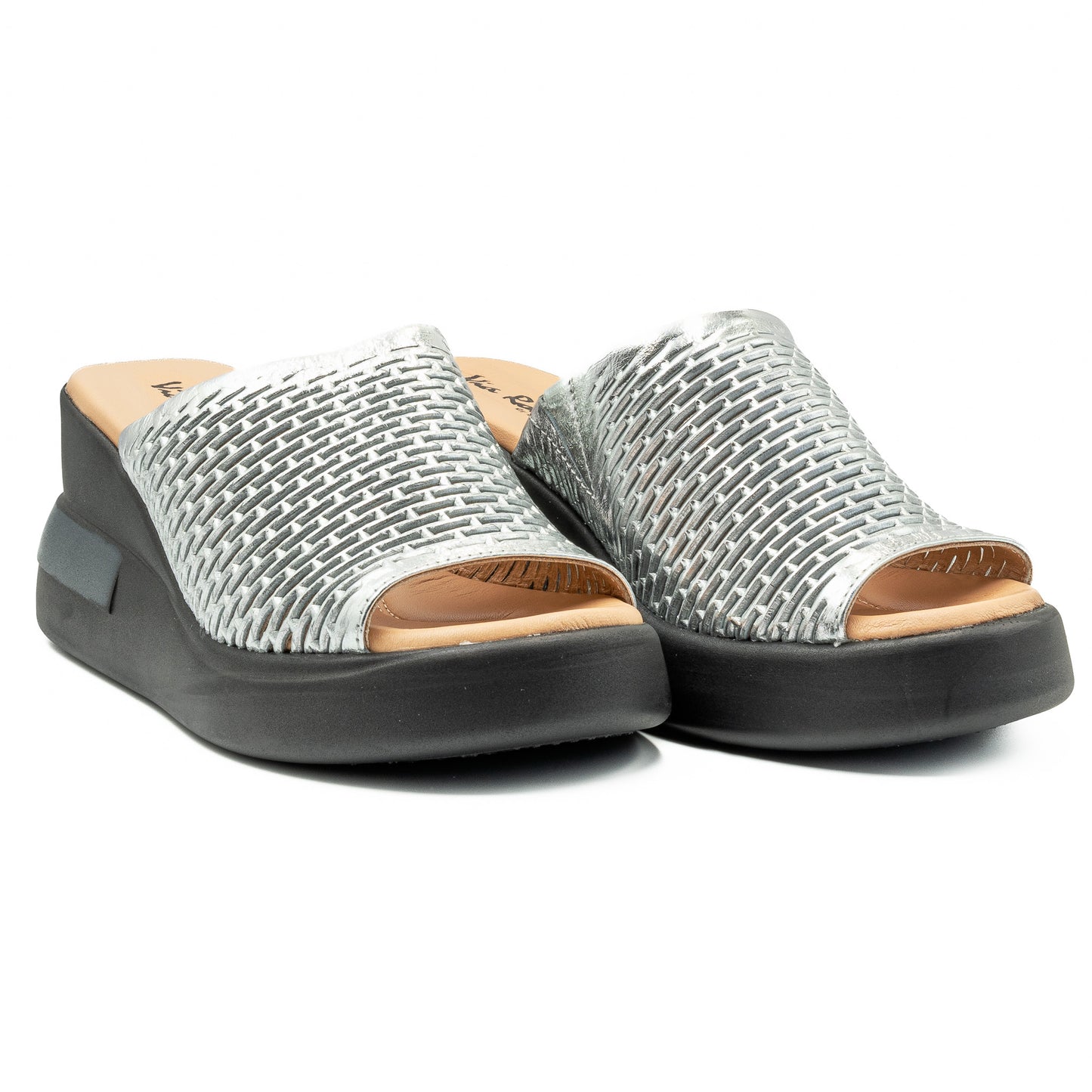 Saboti dama din piele naturala D 082 ARGINTIU 