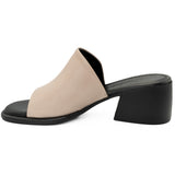 Saboti dama Anna Viotti din piele naturala D 57-7001 bej