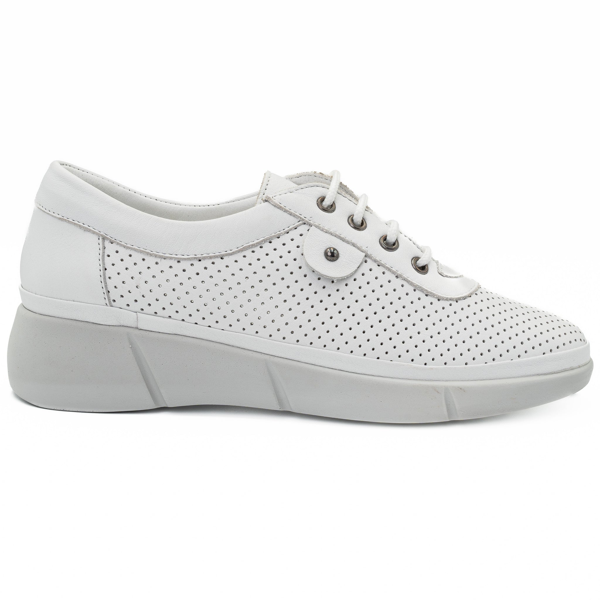 Pantofi dama Anna Viotti  din piele naturala, D 703 alb