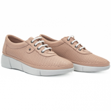 Pantofi dama Anna Viotti din piele naturala, D 703 pudra 