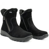 Ghete dama Rieker din piele naturala D 7162 NEGRU 