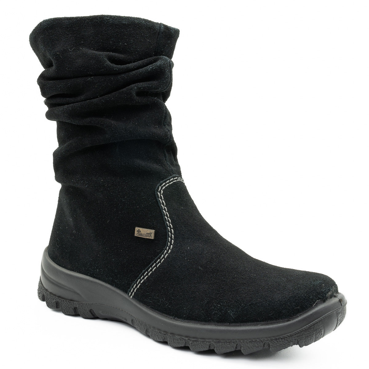 Ghete dama Rieker din piele naturala D 7171 negru 