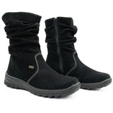 Ghete dama Rieker din piele naturala D 7171 negru 