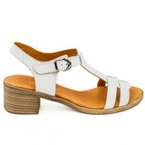 Sandale dama Goretti Din piele naturala D 12-765 alb 