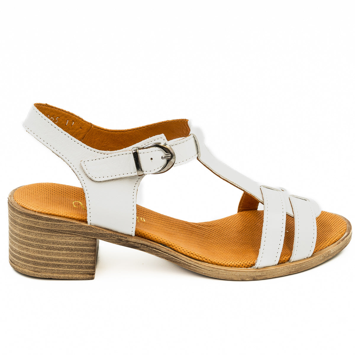 Sandale dama Goretti Din piele naturala D 12-765 alb 