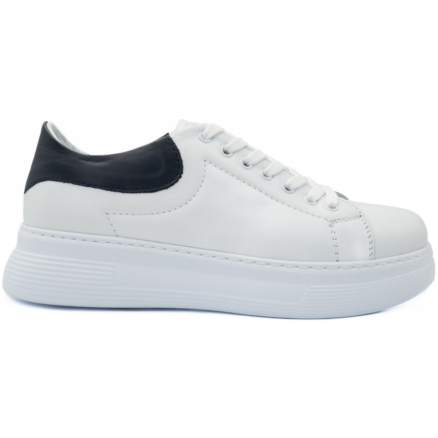 Pantofi dama Anna Viotti din piele naturala D 812 alb-blu