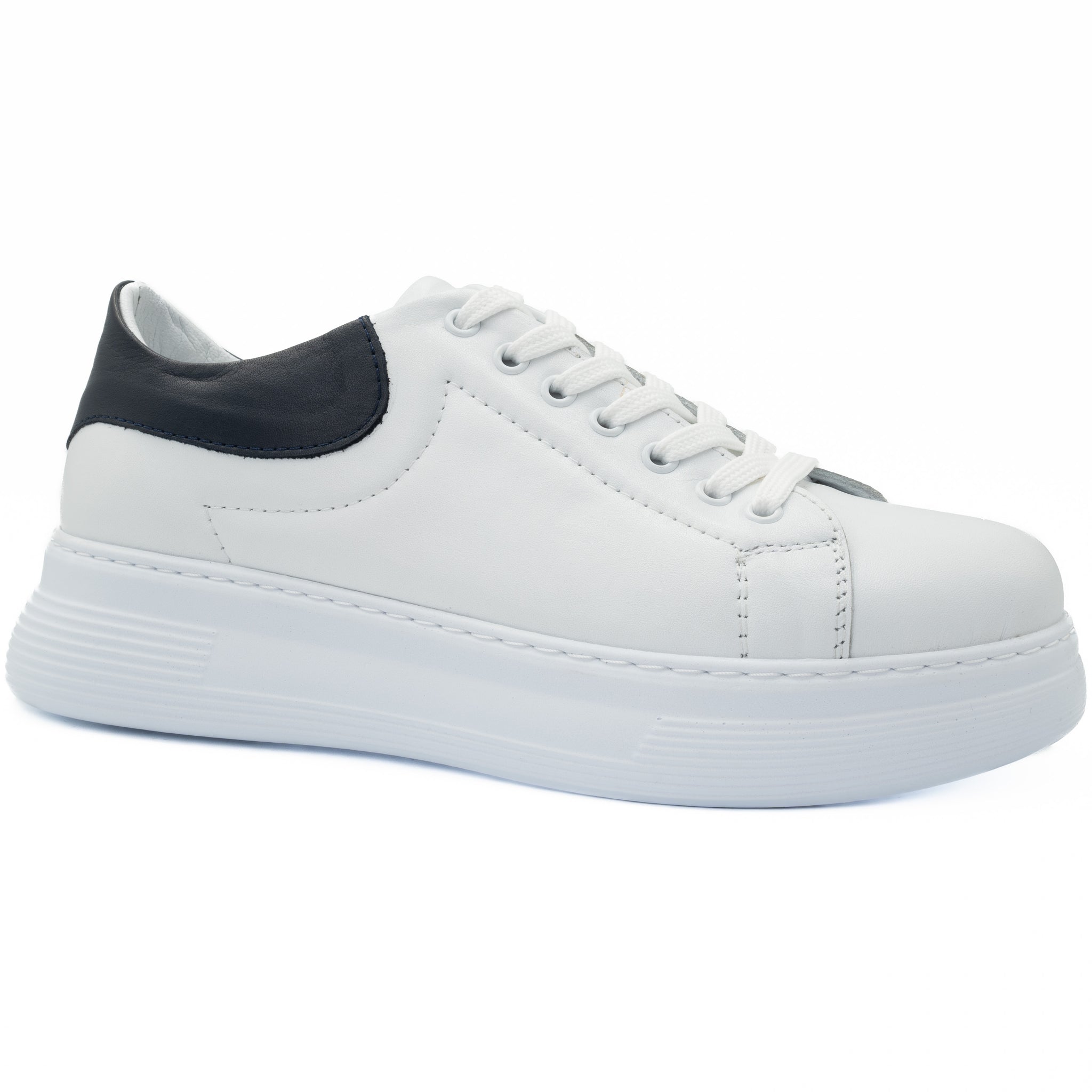 Pantofi dama Anna Viotti din piele naturala D 812 alb-blu