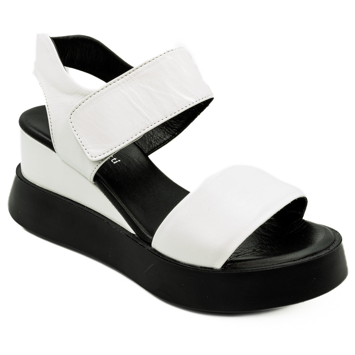 Sandale dama Anna Viotti Din piele naturala D 32 - 840 alb