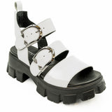   Sandale dama Anna Viotti Din piele naturala D 32 - 854 alb