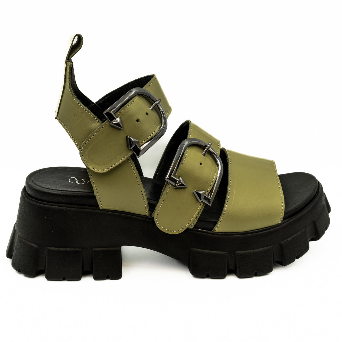 Sandale dama Anna Viotti Din piele naturala D 32 - 854 verde