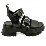  Sandale dama Anna Viotti Din piele naturala D 32 - 854 negru 