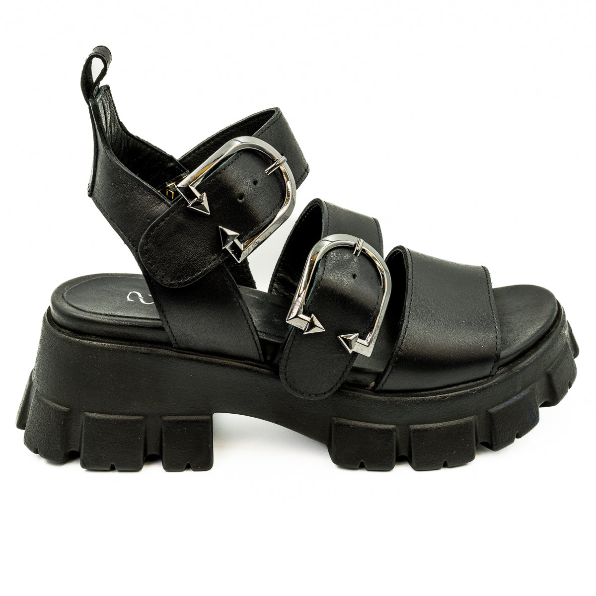  Sandale dama Anna Viotti Din piele naturala D 32 - 854 negru 