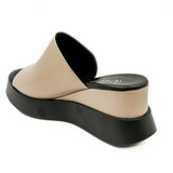 Slapi dama Anna Viotti Din piele naturala D 32-862 GRI