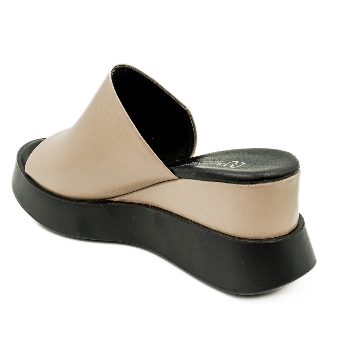 Slapi dama Anna Viotti Din piele naturala D 32-862 GRI