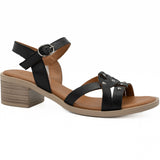 Sandale dama Anna Viotti din piele naturala D 42-9001 negru