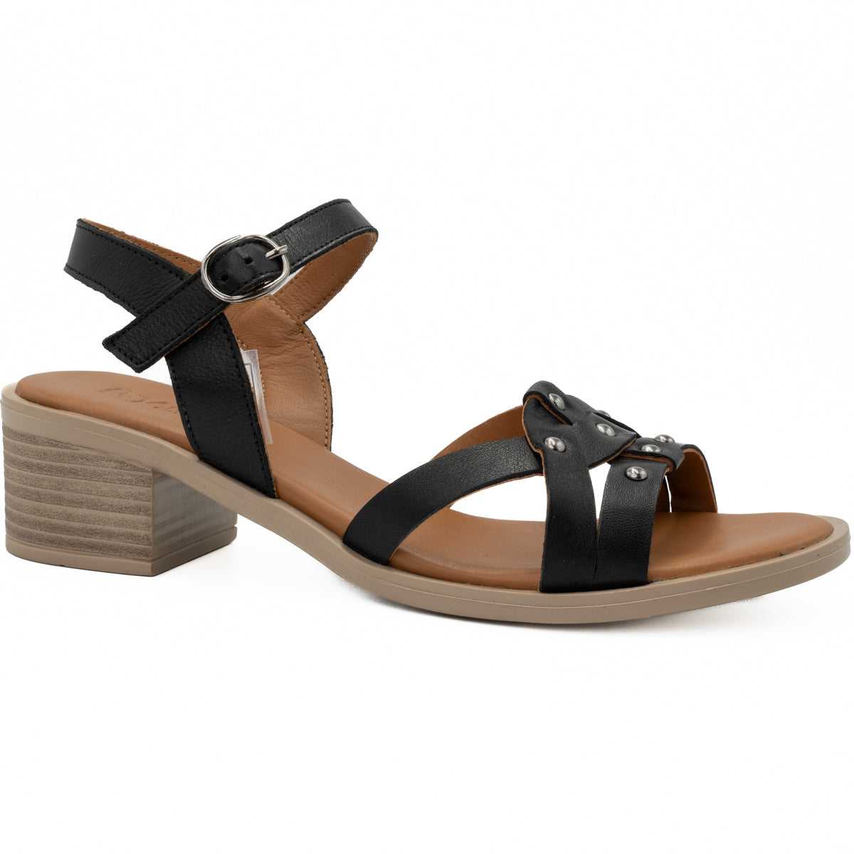 Sandale dama Anna Viotti din piele naturala D 42-9001 negru