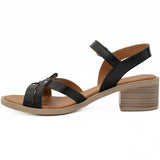 Sandale dama Anna Viotti din piele naturala D 42-9001 negru